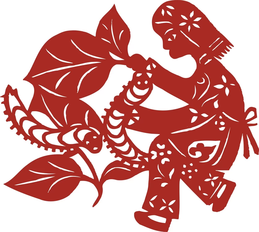 中国风中式传统喜庆民俗人物动物窗花剪纸插画边框AI矢量PNG素材【2400】